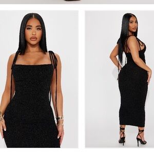 Fashion Nova Black Strapless Dress